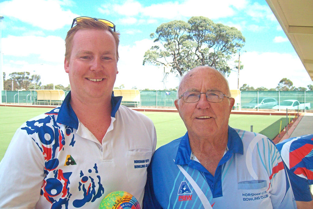 Horsham City Bowling Club Men&rsquo;s 2024-25 Pairs Champions Daniel Gloury, left, and Colin Morrell.