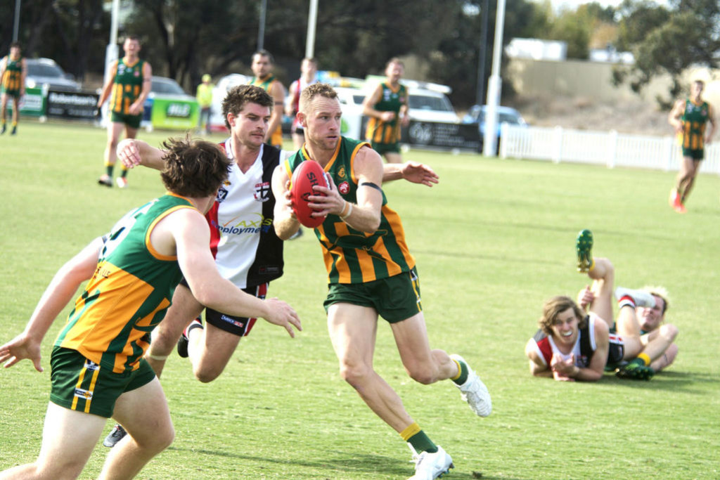 Andrew Moore has been in brilliant form for Dimboola.