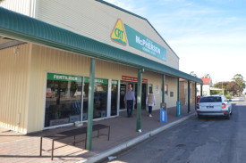 The front of McPherson enterprises in Brim.