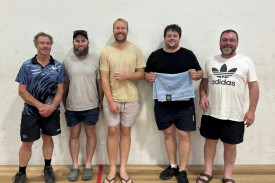 Horsham locals Kevin ‘Macca’ McDonald, Woody Conboy, Tim Hopper, Conor Lawson and Tim Davey have represented the club at the Western Districts squash tournament in South Australia.