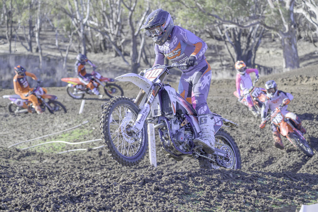 Brock Hutchins leading the pack.