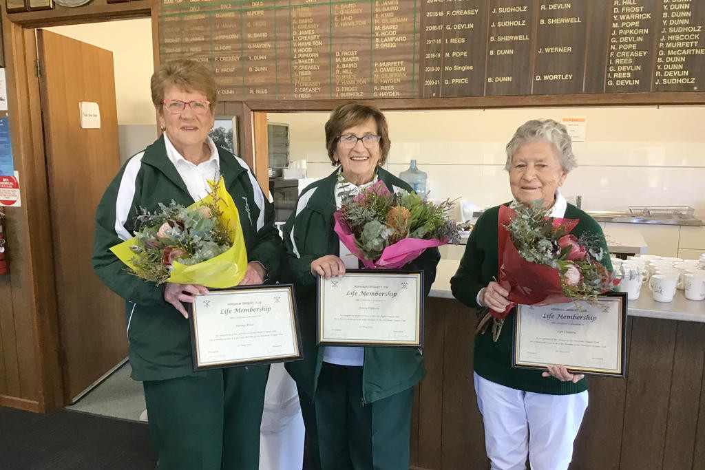 Donna Frost, Jenny Pipkorn, and Lyn Creasy.