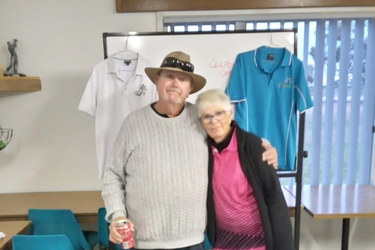 Husband and wife Wayne and Ann Morton win the day.