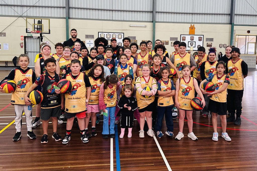 Over 50 young people registered and attended the basketball and cultural clinic hosted by Koorie Academy.