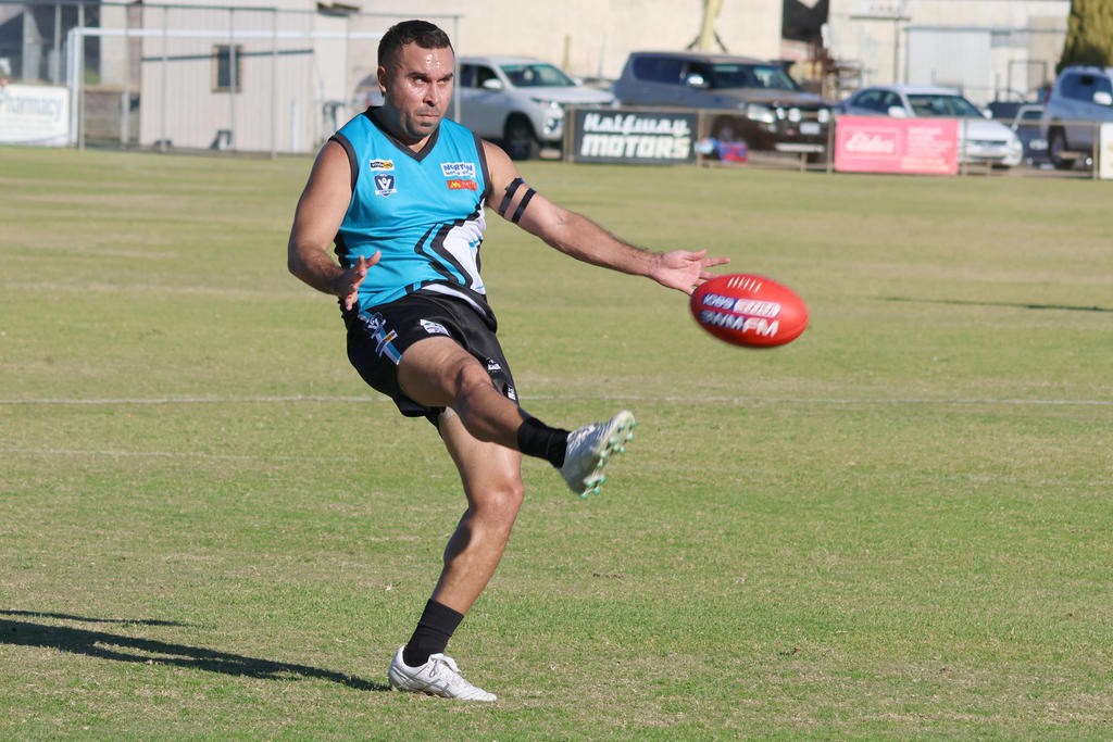 Jarrold Stokes was named best on ground in Southern Mallee Thunder's round-seven loss to Nhill.