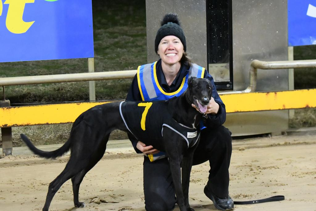 Melissa Fullerton was all smiles after Dash Of Sally's victory at Horsham.