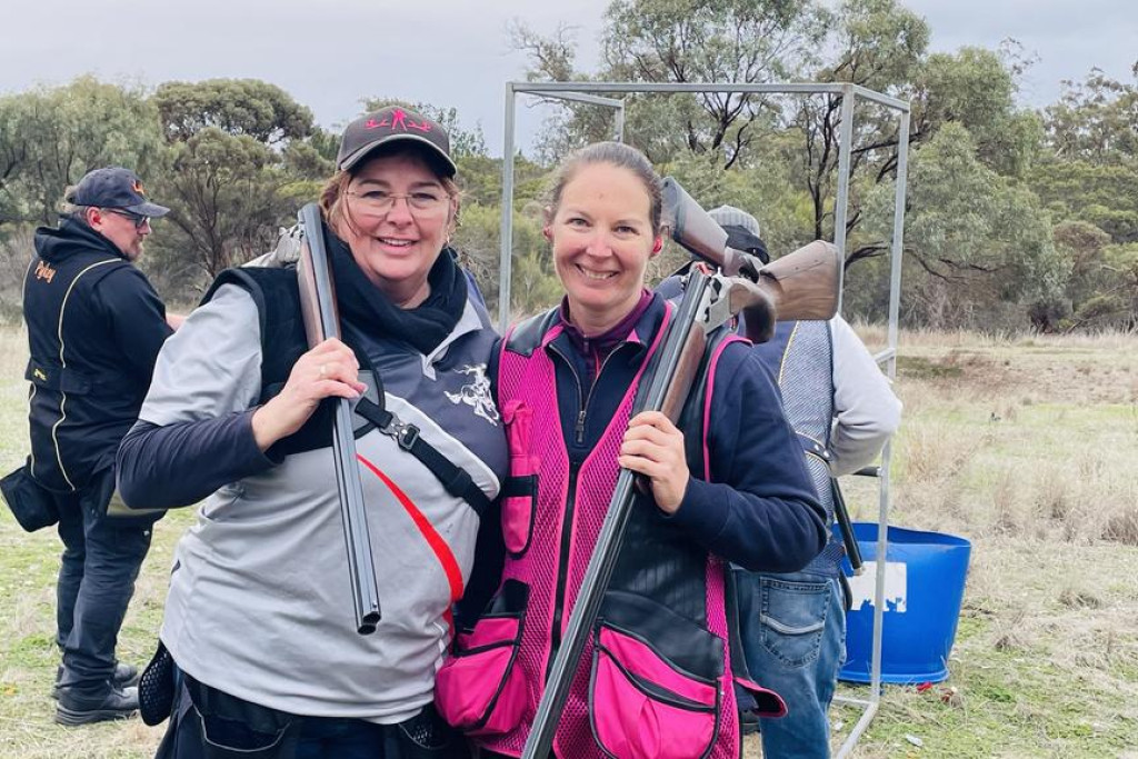 The Natimuk Field and Game Charity shoot attracted 150 shooters from around the region, including Grampians F&G Megan Cooper and Julie Short, to raise much needed funds for Motor Neurone Disease research.