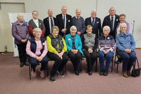 Merv Schnerider celebrated his 100th birthday with thew Wimmera Legacy Members in July