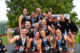 Horsham Saints held off a late Demons surge to win the C grade premiership 37-35.