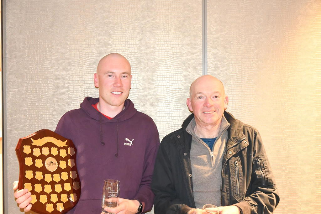 Horsham Table Tennis Association's winter A grade club championship winner Rhys Hermans and runner-up Leon Forrest.