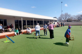 There was plenty of action on the greens.