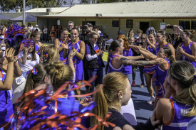 A sea of blue and red flooded the courts as Rupanyup celebrated its first A Grade premiership - a moment years in the making.