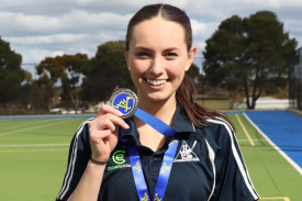 Mikayla Mackley (Yanac) was judged best on ground in the women’s grand final.