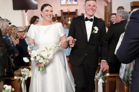 Hannah Lowe and James Hewitt tied the knot at Warracknabeal’s Anglican Church before celebrating with family and friends under a stunning Jeparit sunset.
