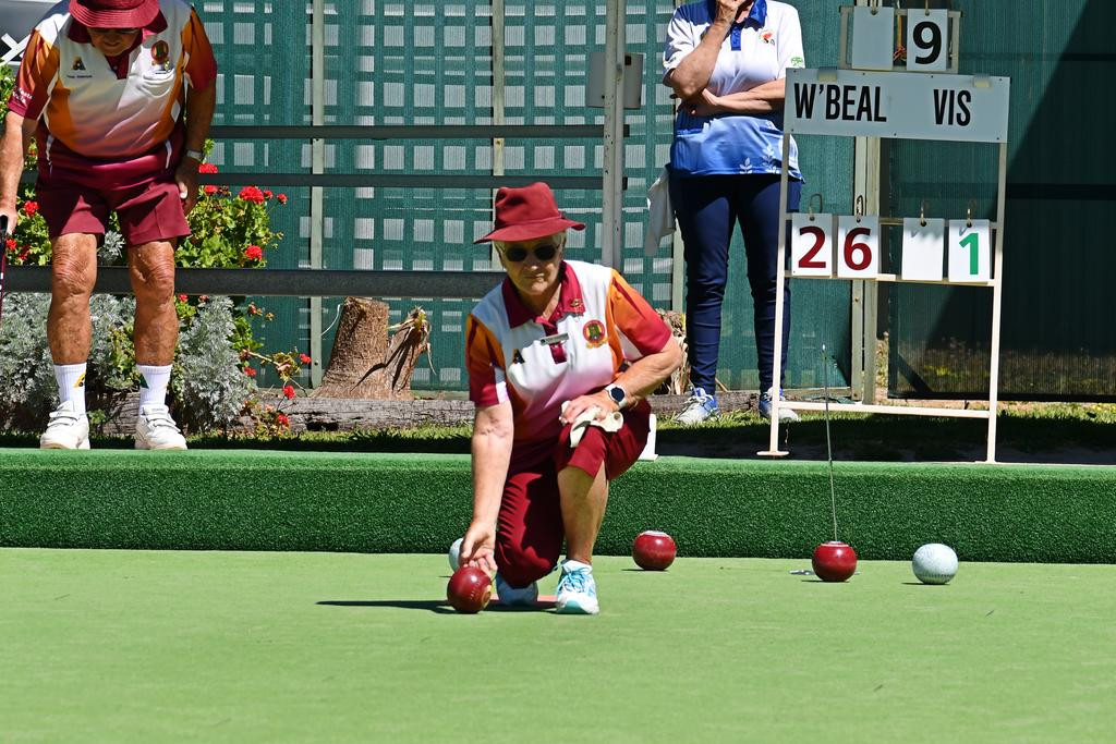 Edna Anderson delivers a bowl.
