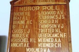 John Sangster Stubbings is remembered on the Natimuk Urban Fire Brigade honour roll.