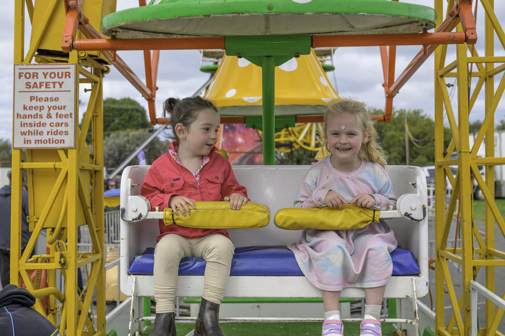 Murtoa's Big Weekend was a three-day celebration of colour, creativity, and community, drawing crowds from across the Wimmera. Among the many highlights, Charlotte Klinge and Marji Walker particularly enjoyed the show, taking a ride on the mini ferris wheel. More pictures of PAGES 6 & 7.