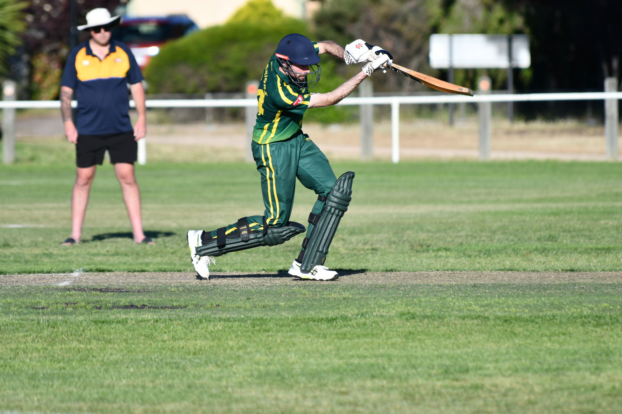 West Wimmera’s Jeremy Weeks was one of the standout performers in the opening round, hitting 79 not out to help side side to victory over Colts.