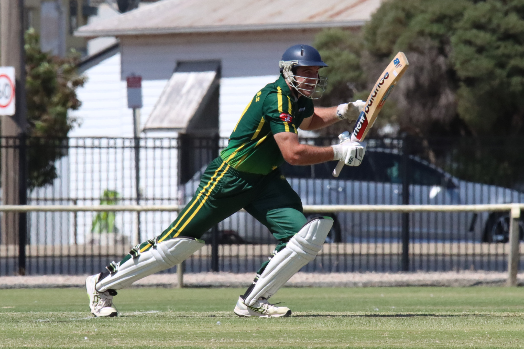 Warriors’ Josh Lees took 2/5 (6) with three maidens and contributed an important 12 with the bat in the lower order. PHOTO: SIMON KING