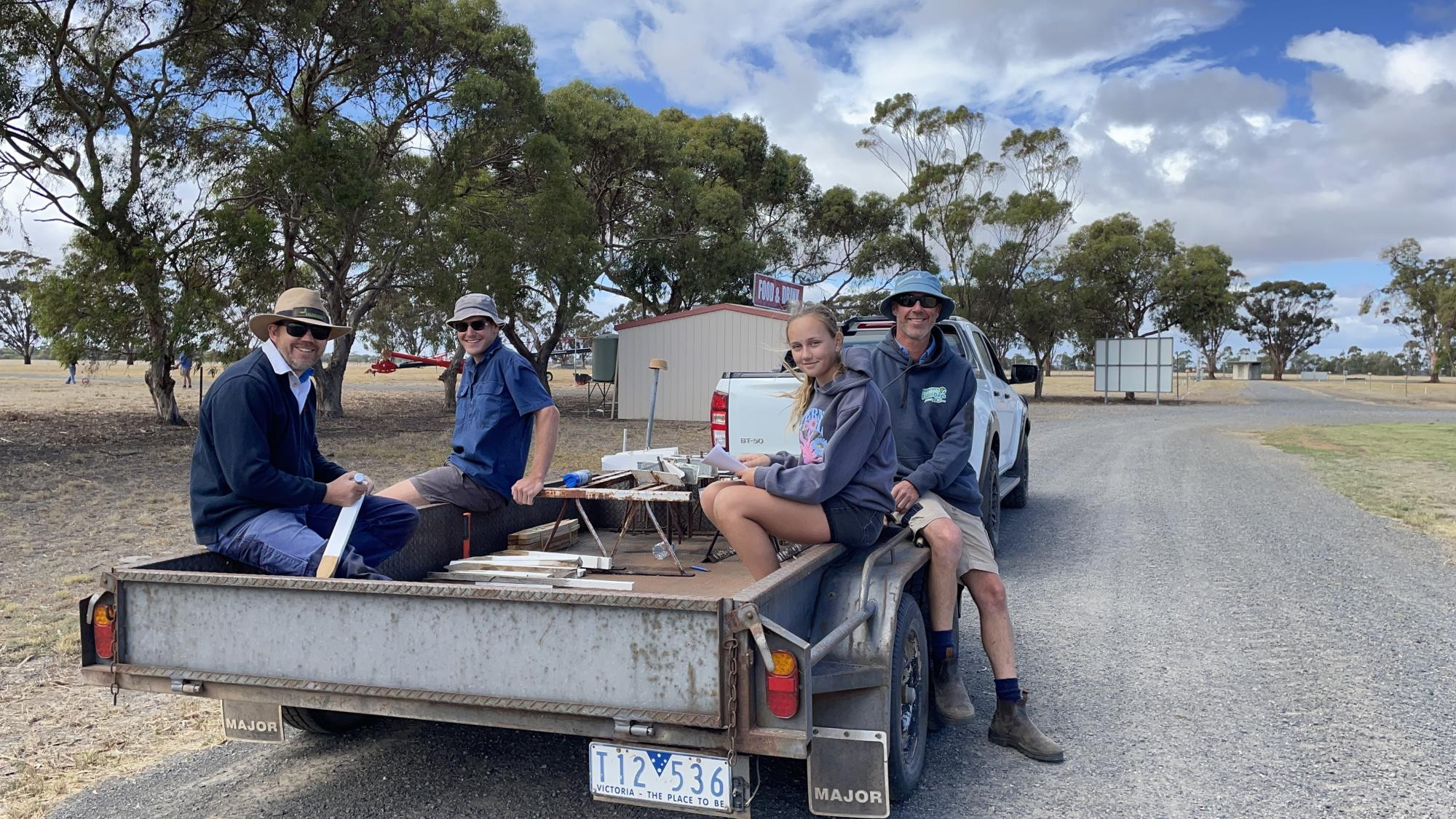 A group of volunteers pitch in at the Wimmera Machinery Field Days working bee, setting up the site for the 2025 event. Picture by John Hall