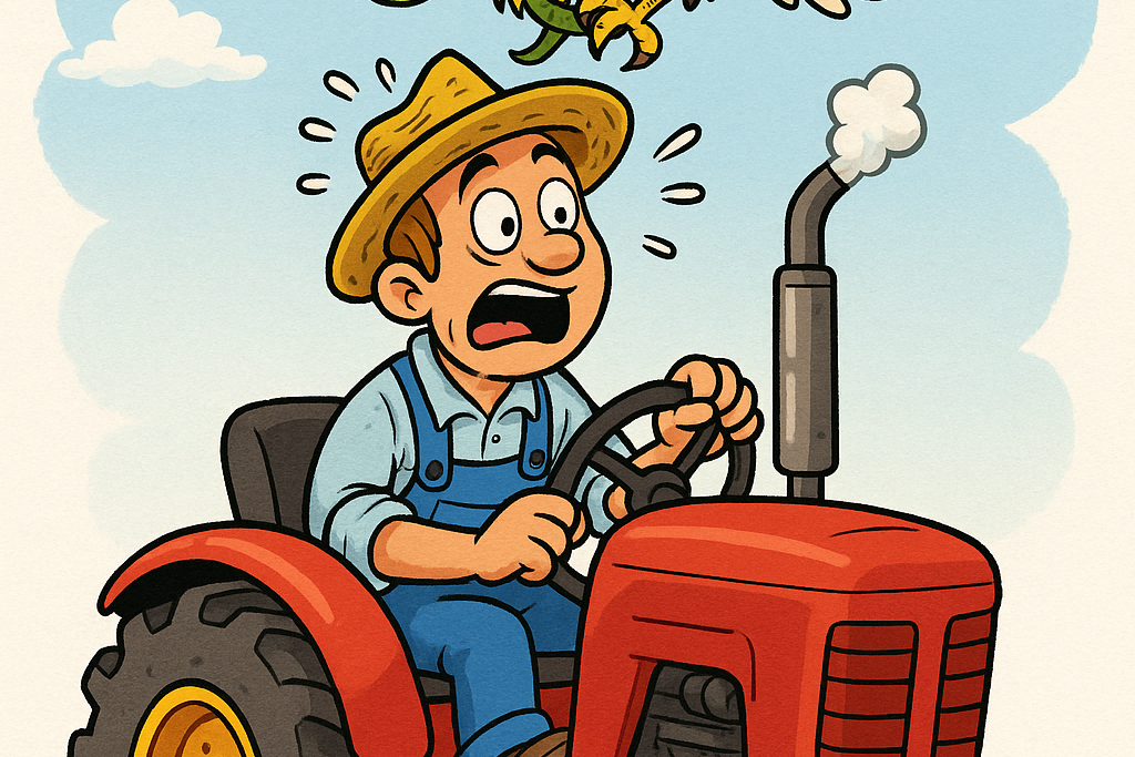 A local farmer got the shock of a lifetime earlier this month. (Computer generated image)