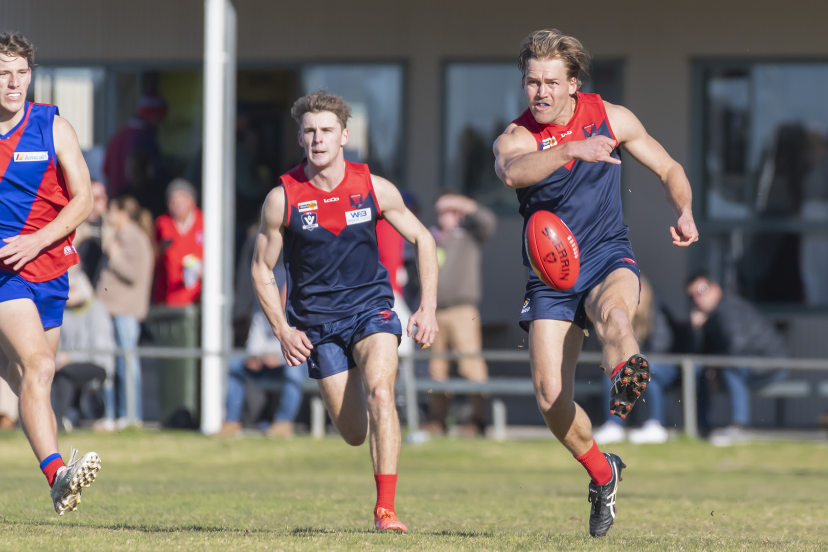 Daniel Easson (right) has had another great season for Laharum, recently winning the club's best and fairest award for senior football.