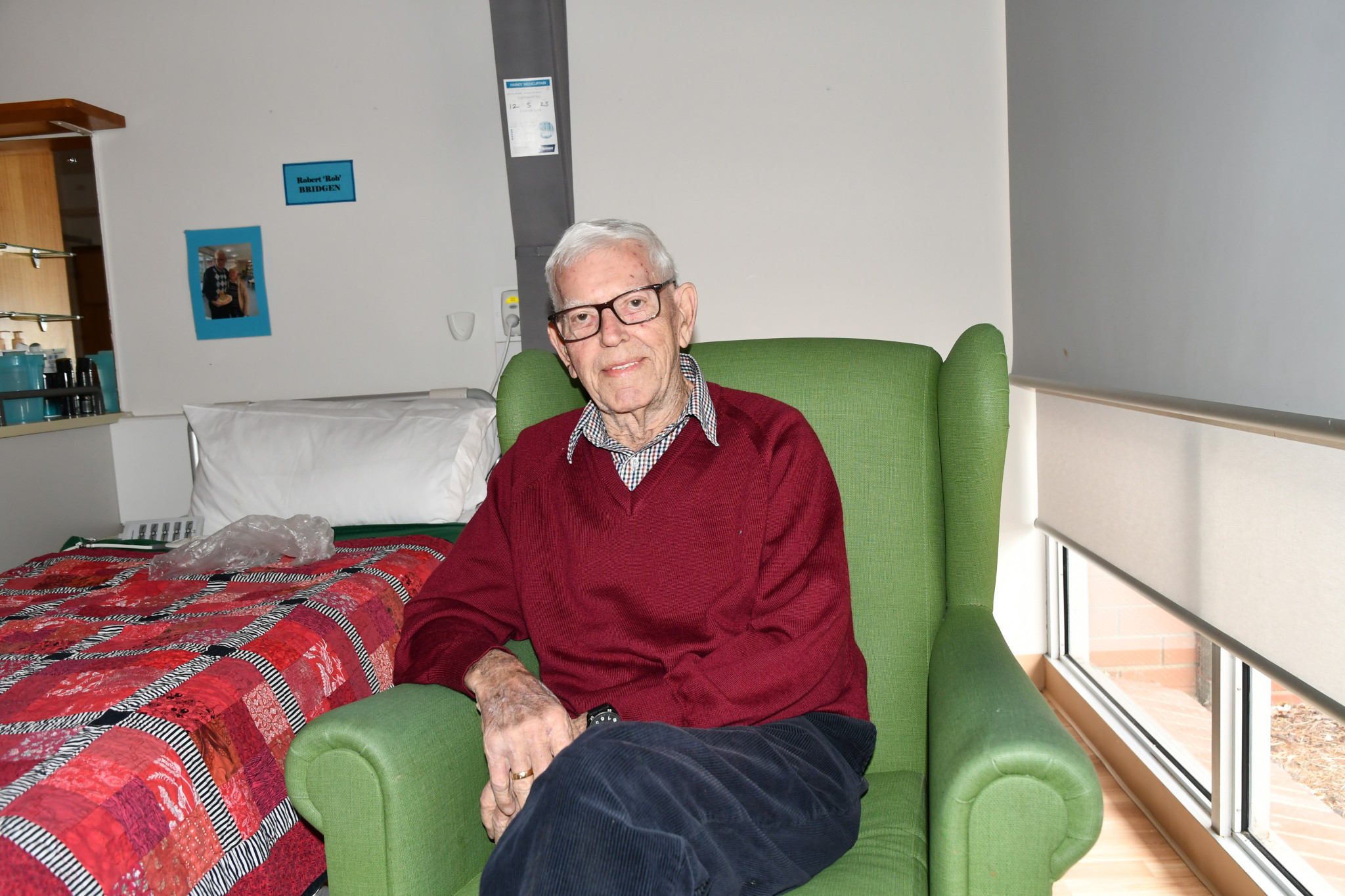 Robert Brigden celebrated his 86th birthday at the Wimmera Nursing Home on September 5.