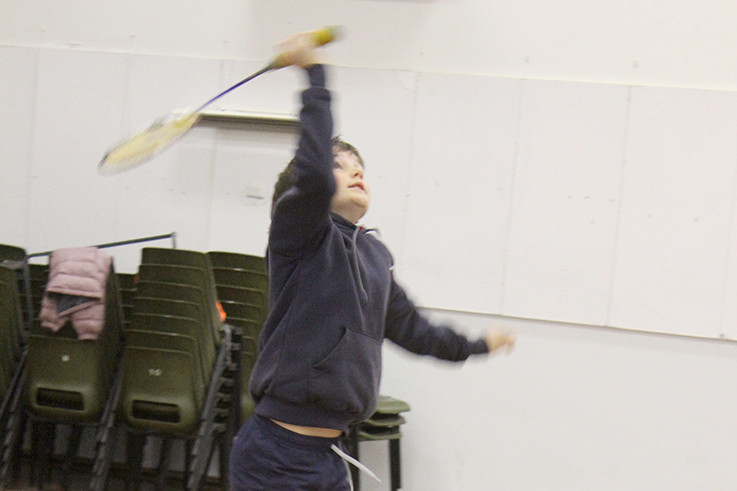 Junior Tanner Bigham in action.