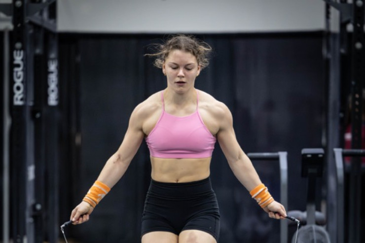 Lilly Weir competes at last month's Teenage CrossFit Games, where the Horsham local placed 13th.