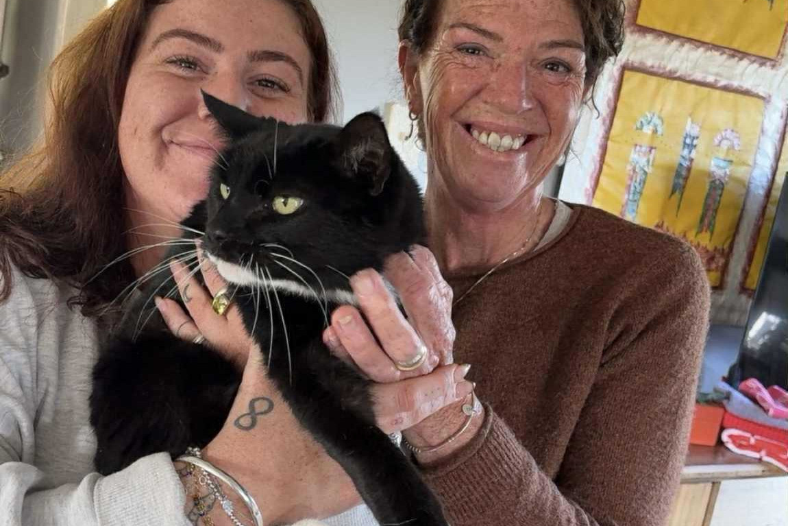 After weeks missing in Horsham, Dale was finally reunited with the McGregor family in Tasmania.