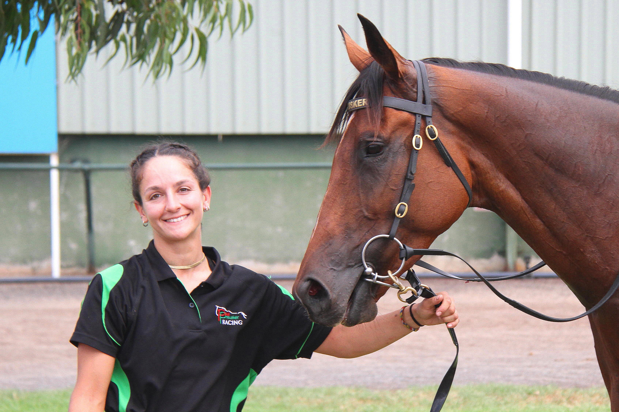 Race 2 Early Warning with strapper Elisabeth Lucchetta. PHOTO: MATTHEW RIGBY